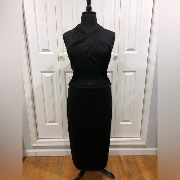 Express Black Backless Dress - Picture 9 of 16